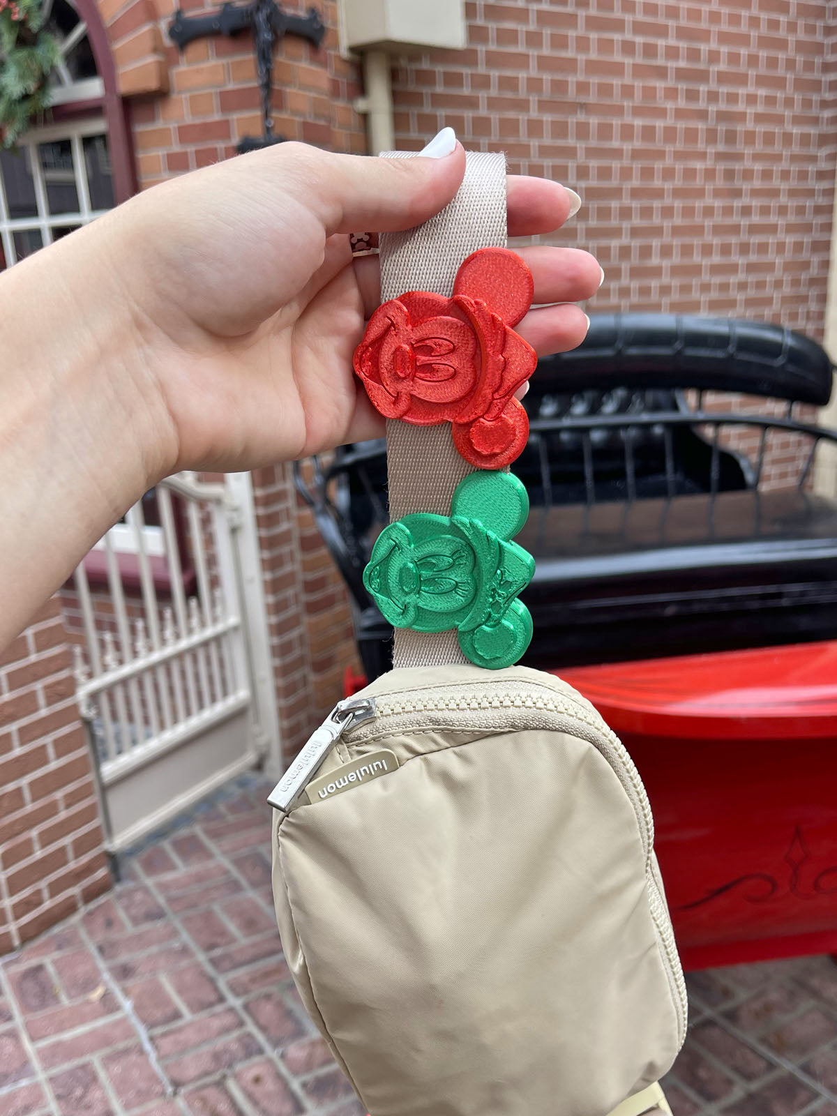 Santa Mouse Belt and Bag Charm