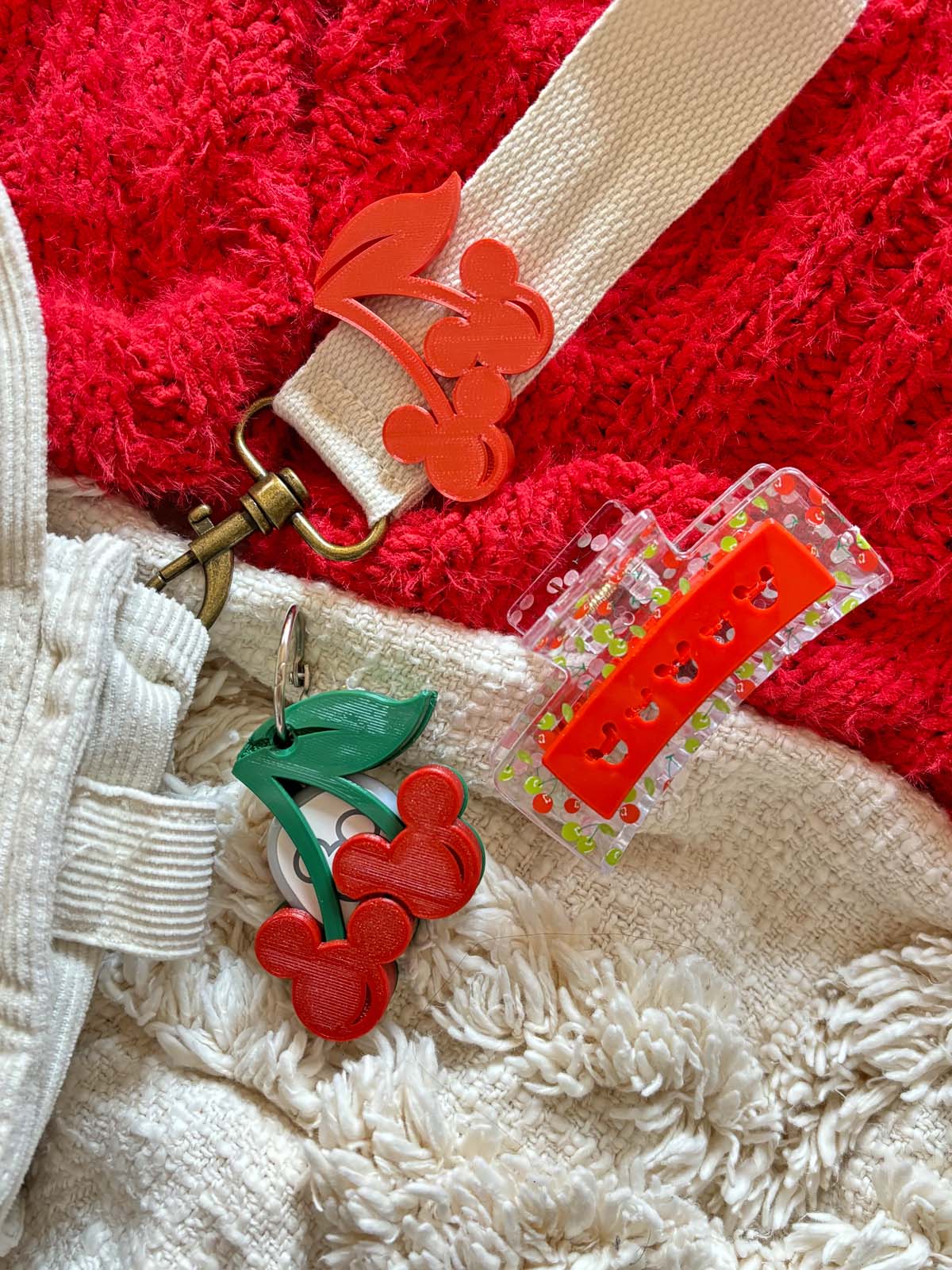 Cherries Belt and Bag Charm