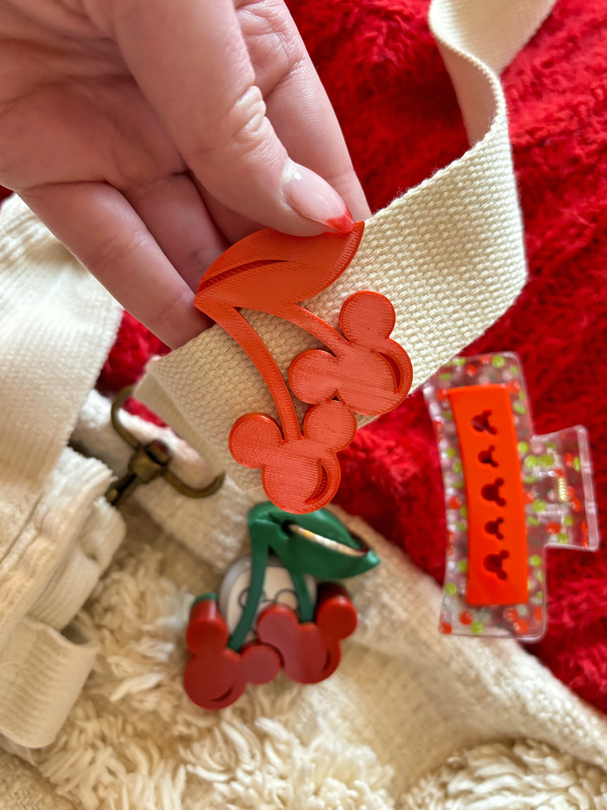 Cherries Belt and Bag Charm