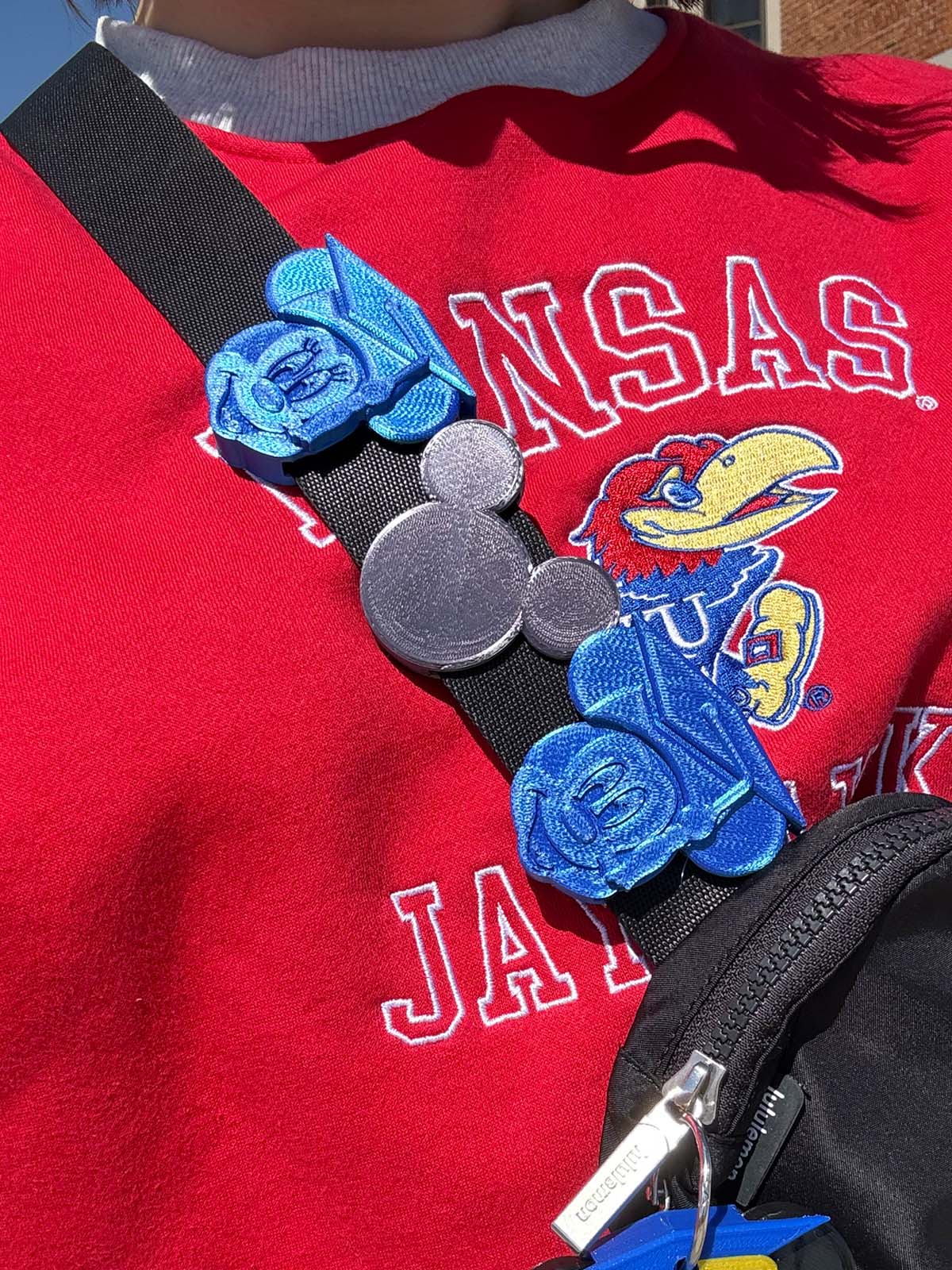 Grad Cap Mick and Minn Belt and Bag Charms