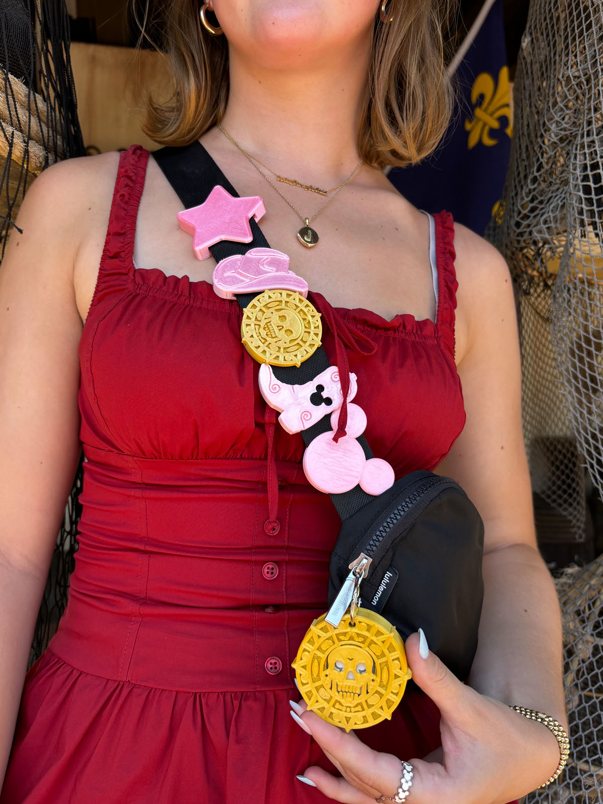 Pirate Coin Belt and Bag Charm