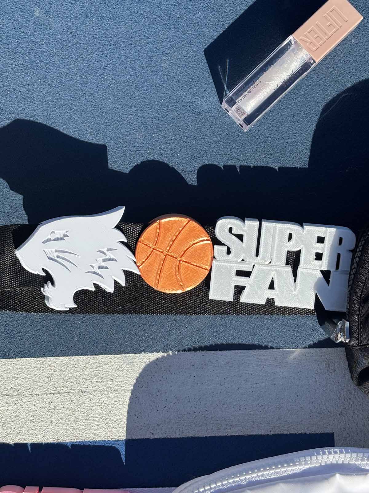 Customizable Stacked Varsity Belt and Bag Charm