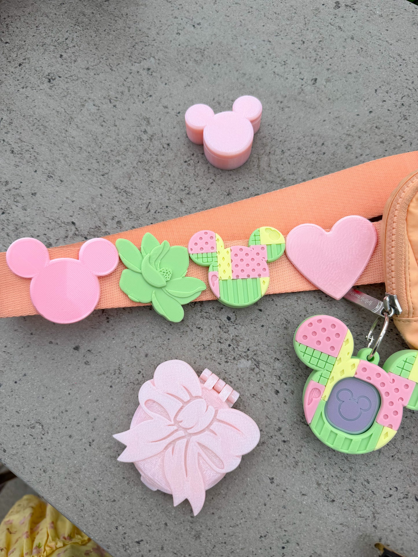 Patchwork Belt and Bag Charm