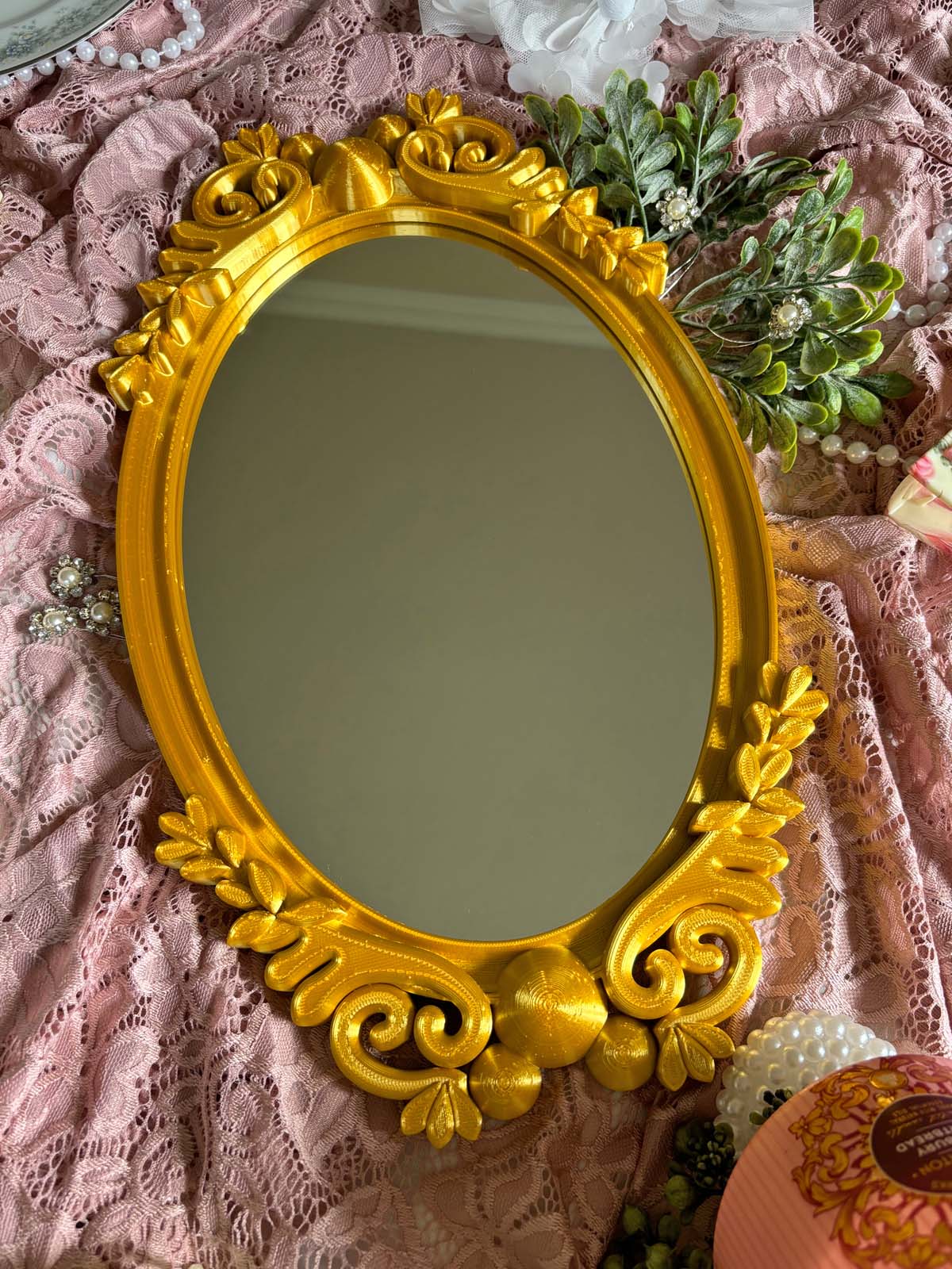 Magical Gilded Oval Mirror - CLEARANCE