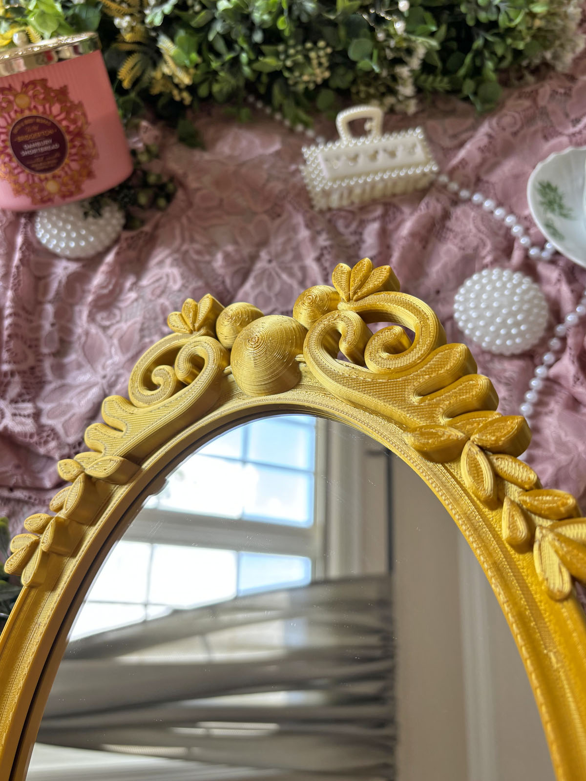 Magical Gilded Oval Mirror - CLEARANCE