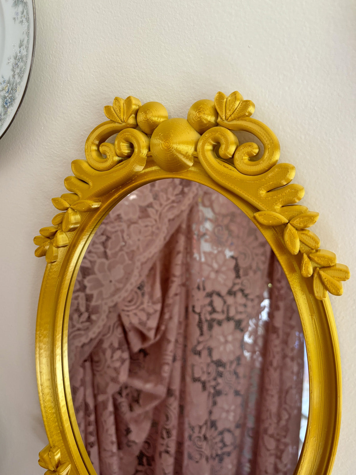 Magical Gilded Oval Mirror - CLEARANCE