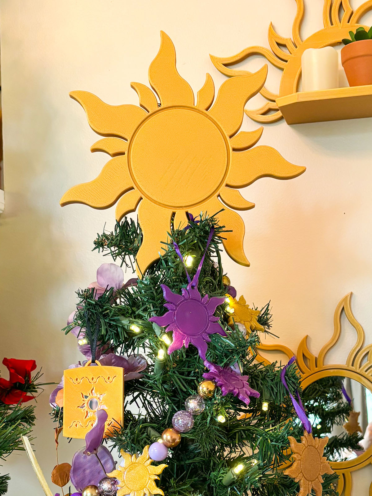 Lost Princess Sun Christmas Tree Topper