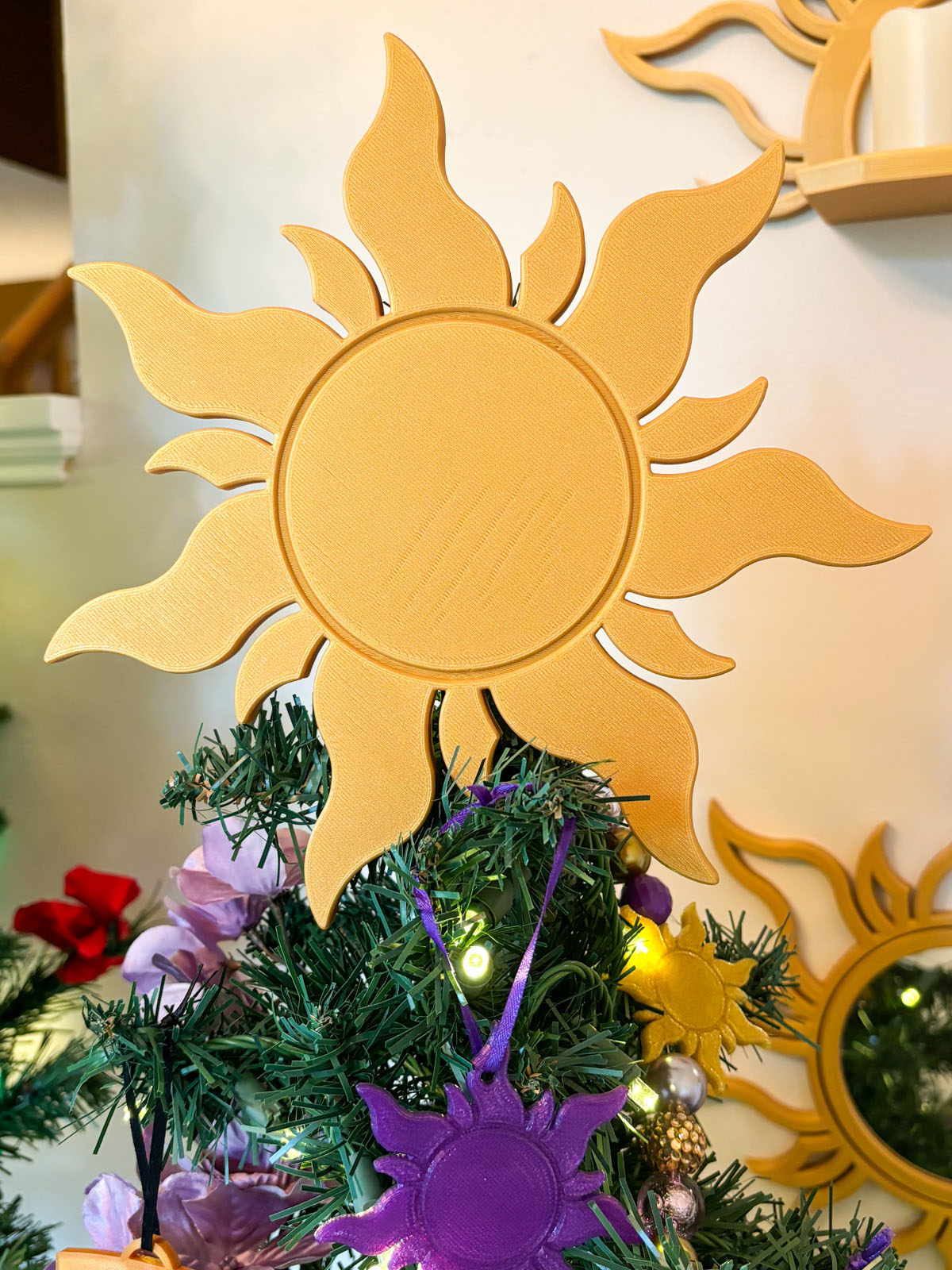 Lost Princess Sun Christmas Tree Topper