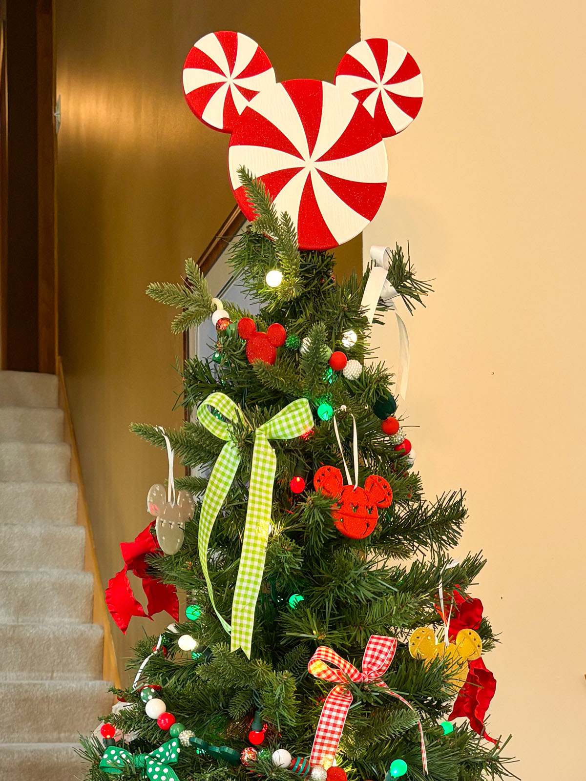 Peppermint Swirl Christmas Tree Topper