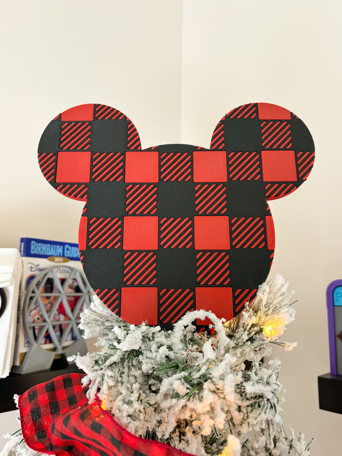 Buffalo Plaid Christmas Tree Topper