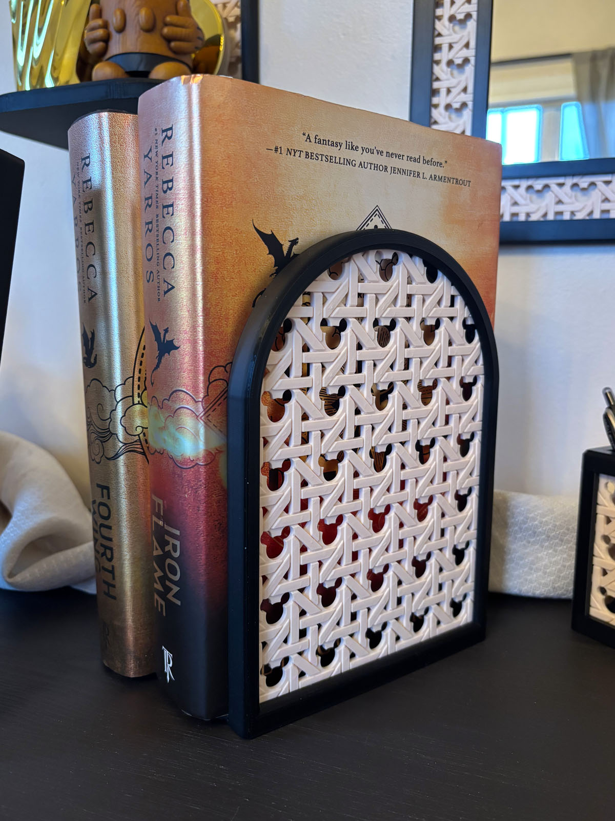 Mouse Rattan Book End