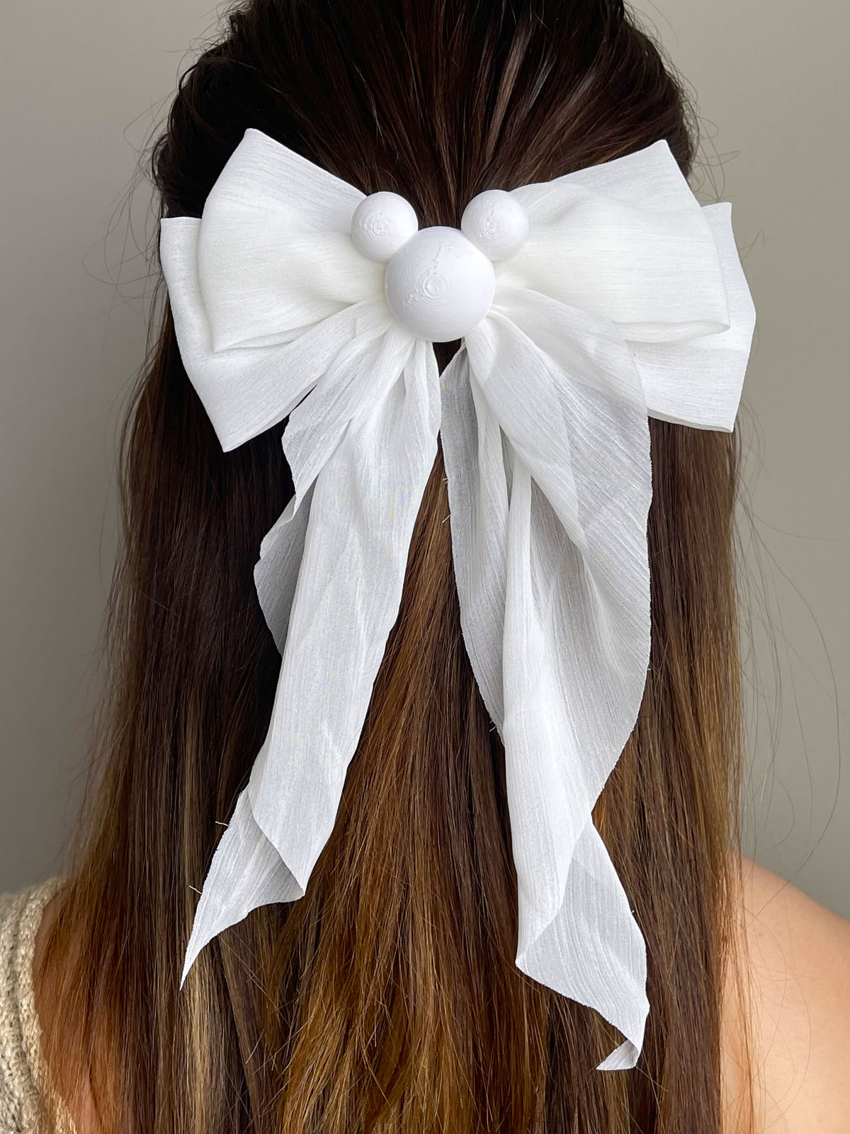 Do As Dreamers Do Hair Bow - Sheer