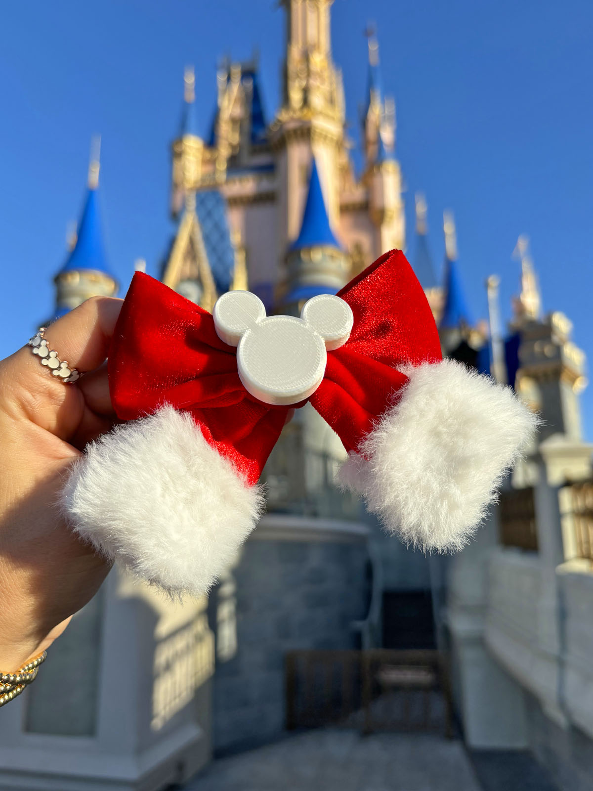 Do As Dreamers Do Hair Bow - Christmas Patterns