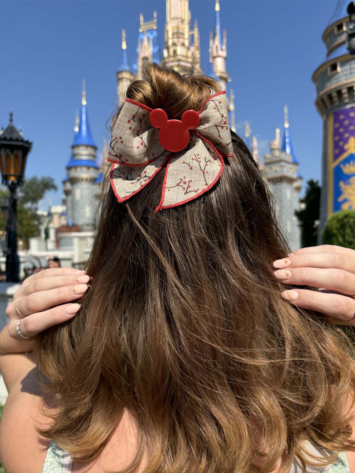 Do As Dreamers Do Burlap Berries Hair Bow