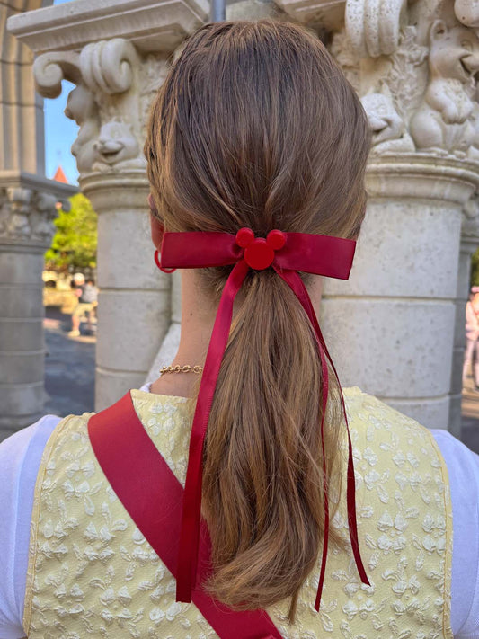 Do As Dreamers Do Crimson Minimal Bow
