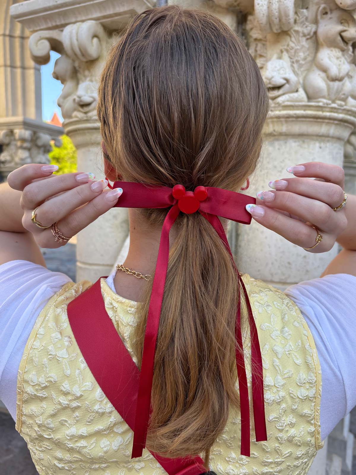 Do As Dreamers Do Crimson Minimal Bow