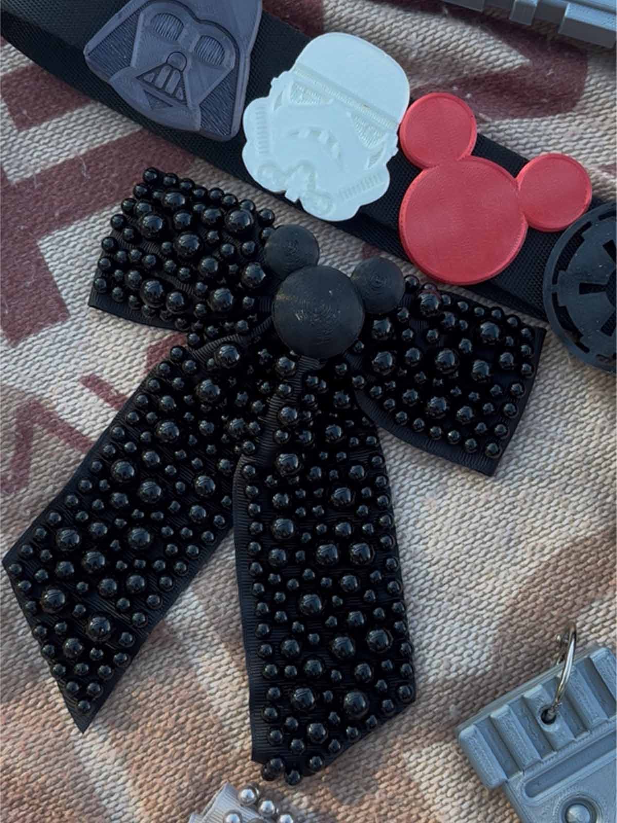 Do As Dreamers Do Black Pearly Princess Bow