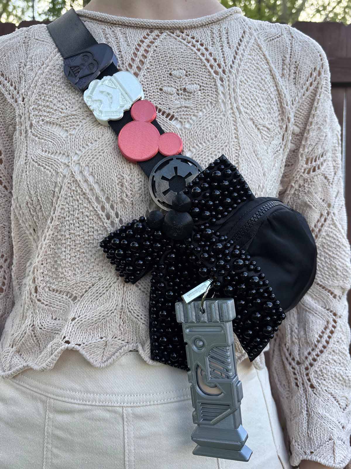 Do As Dreamers Do Black Pearly Princess Bow