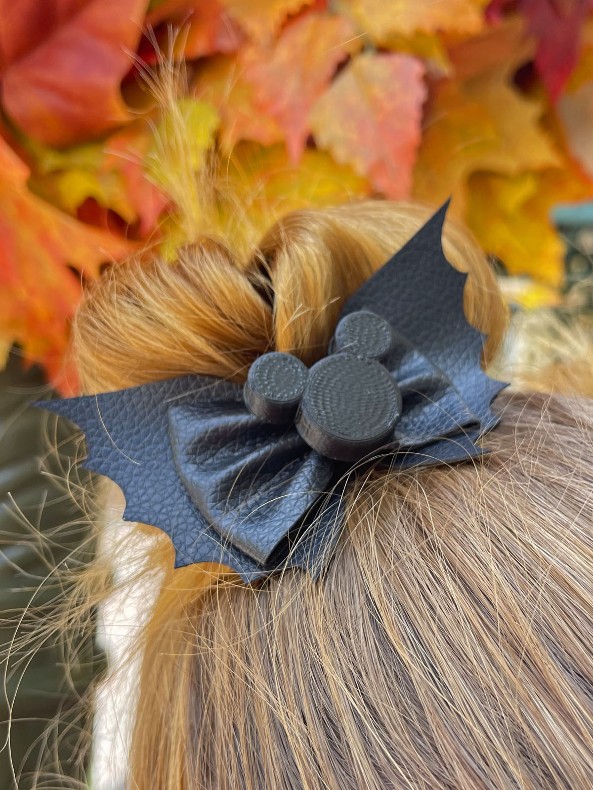 Do As Dreamers Do Black Bat Mini Hair Bow