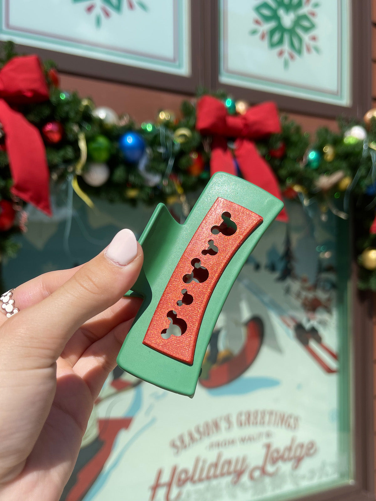Do As Dreamers Do Christmas Holiday Claw Clip - Large
