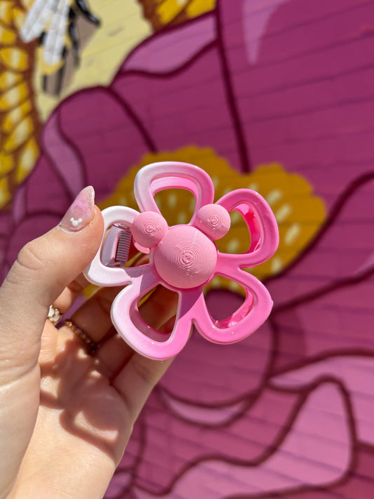 Do As Dreamers Do Pink Gradient Tropical Flower Clip - CLEARANCE