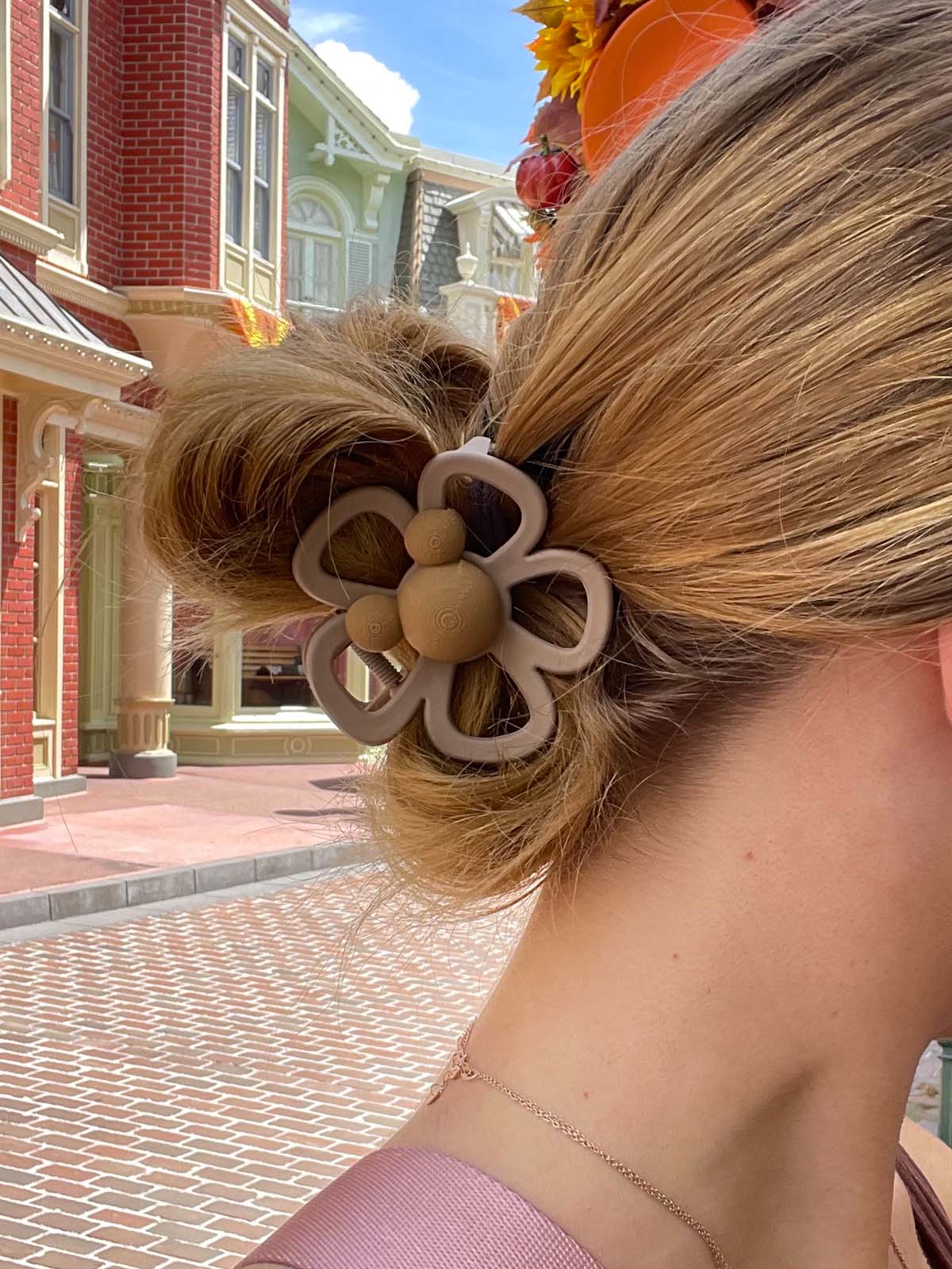 Do As Dreamers Do Solid Flower Clip - Large