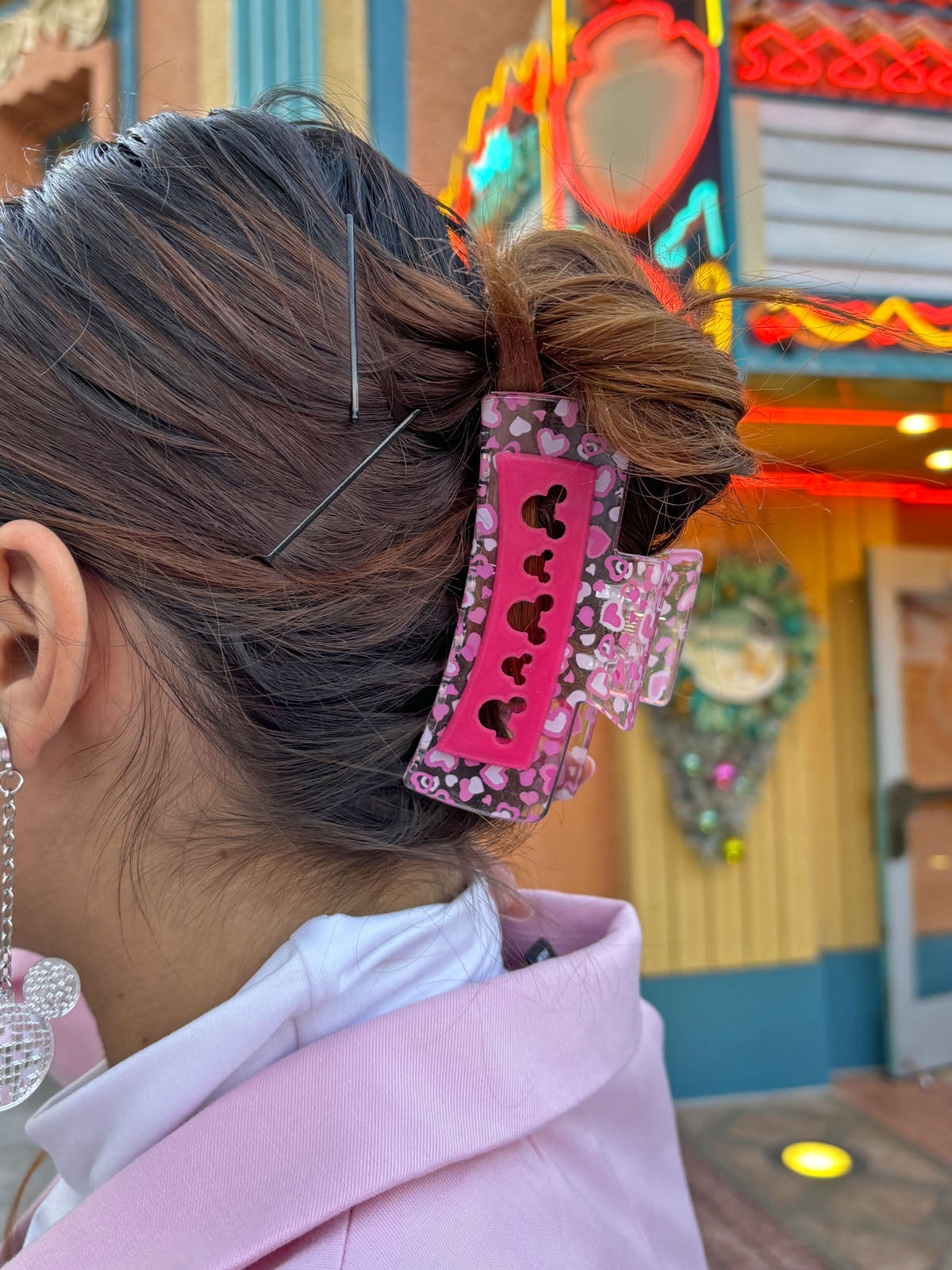 Do As Dreamers Do Pink Heart Claw Clip