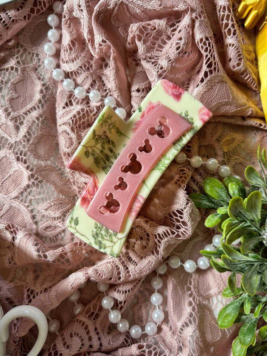 Pink Peonies Claw Clip - CLEARANCE