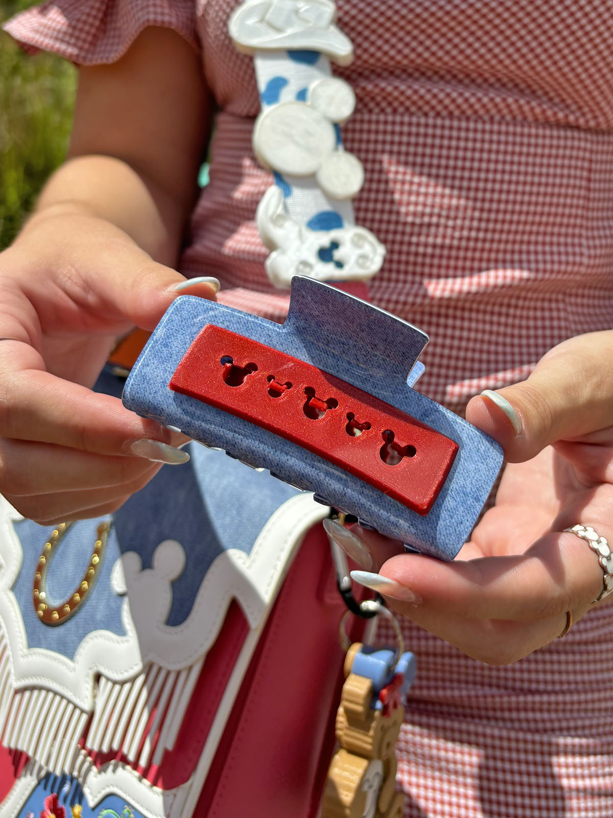 Do As Dreamers Do Western Denim Claw Clip