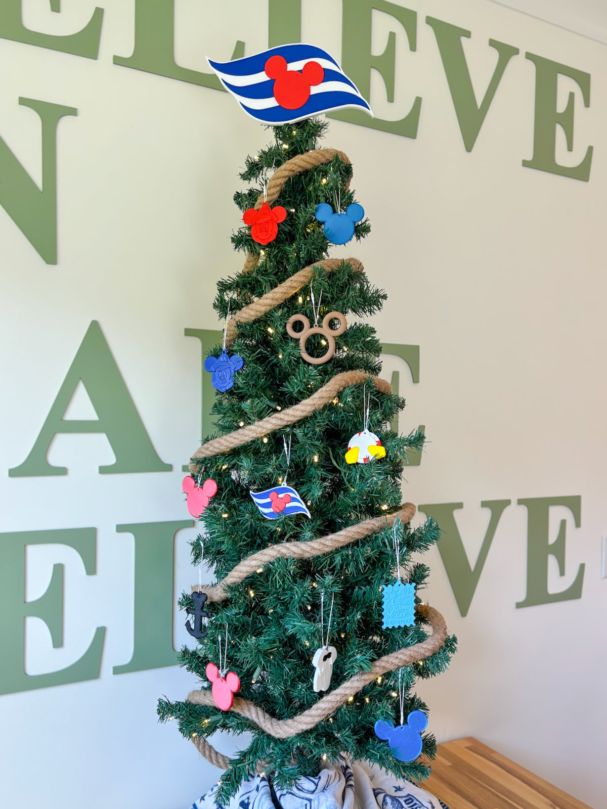 Cruise Line Logo Christmas Tree Topper