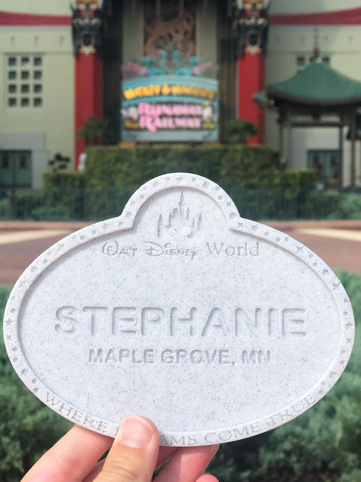 Cast Member Name Tag Drink Coaster - Customizable