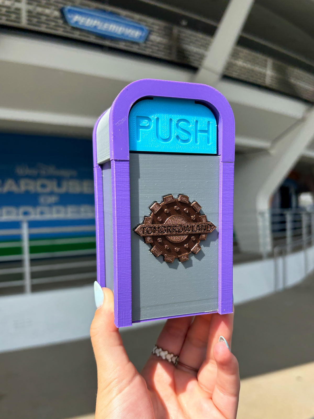 PUSH the Tomorrowland Desktop Trash Can