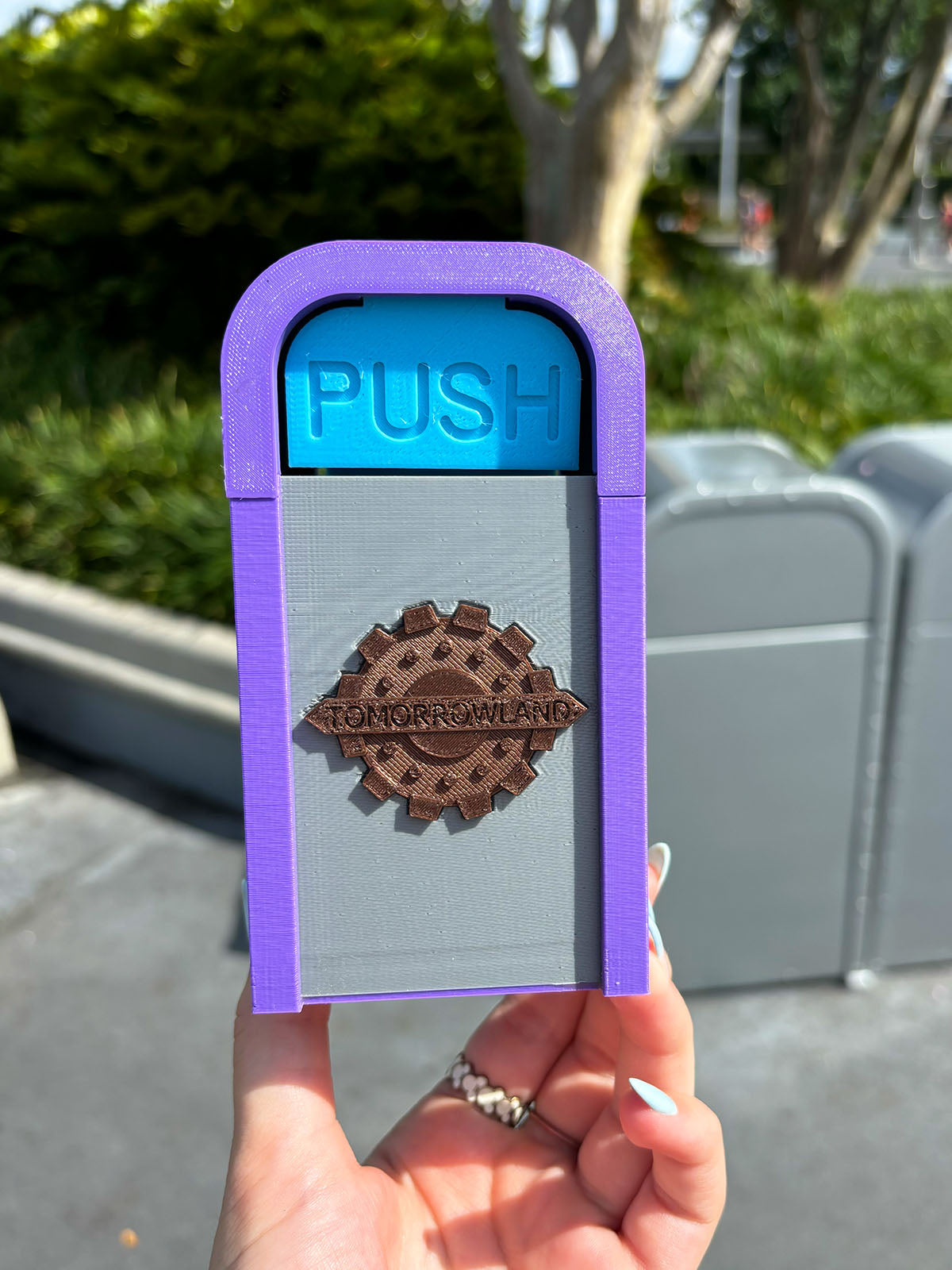 PUSH the Tomorrowland Desktop Trash Can