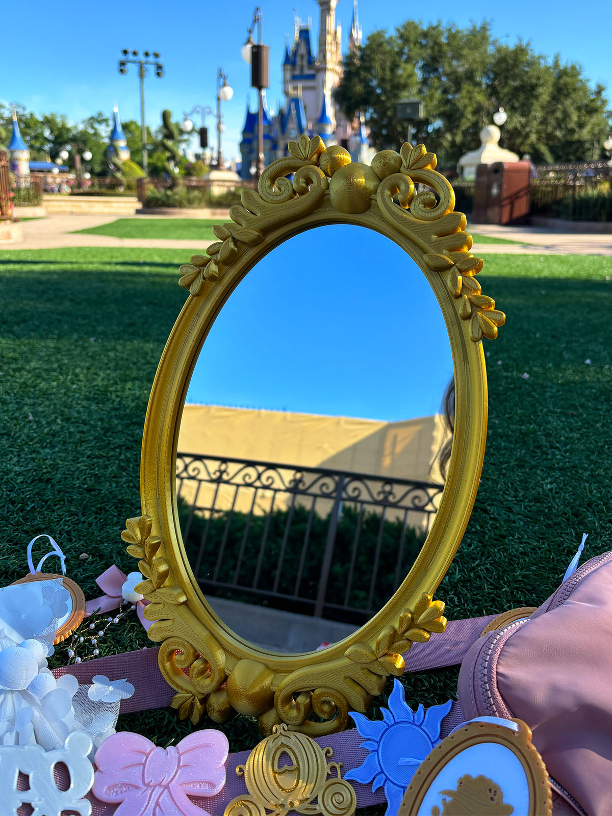 Magical Gilded Oval Mirror - CLEARANCE
