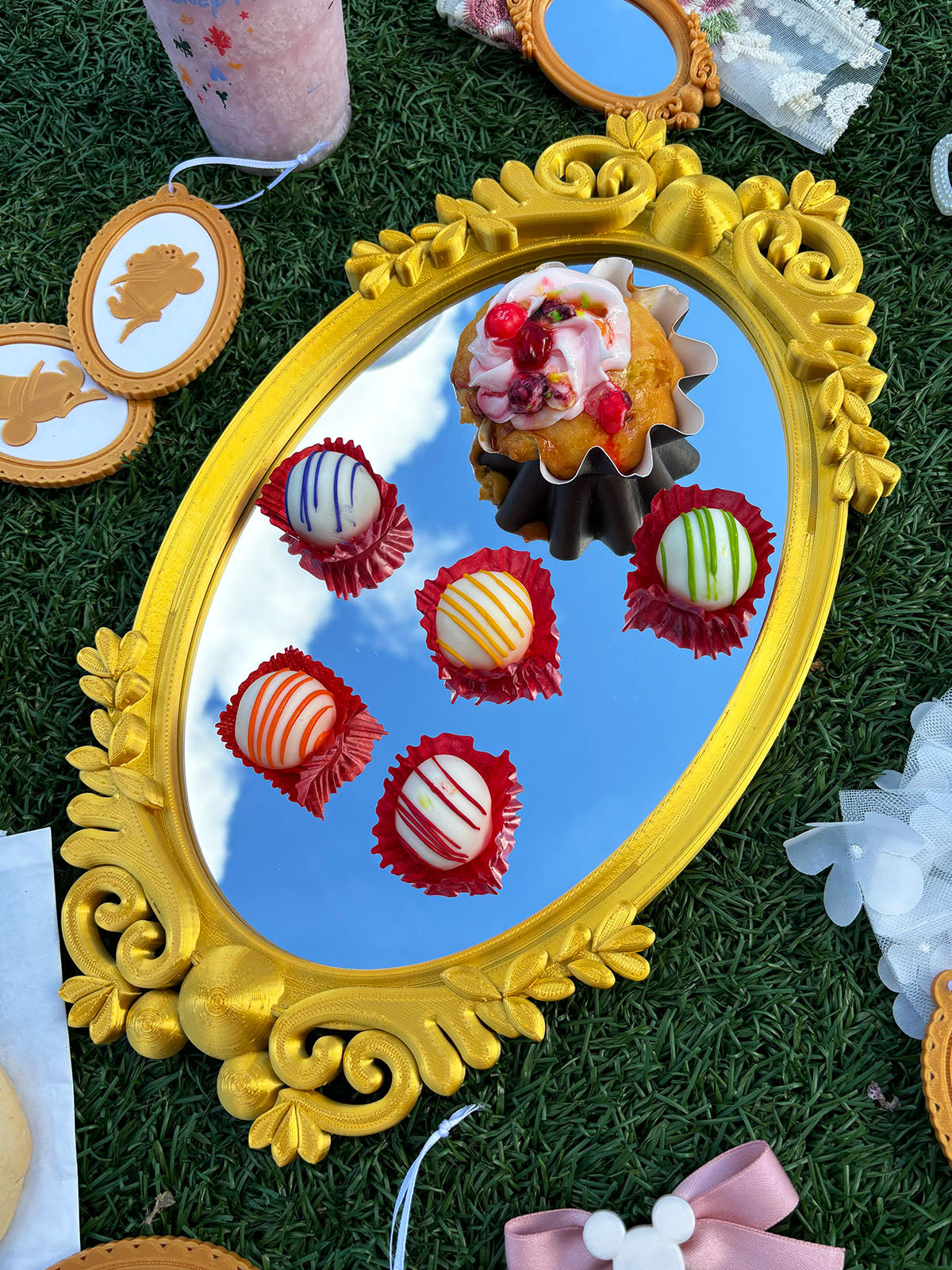 Magical Gilded Oval Mirror - CLEARANCE