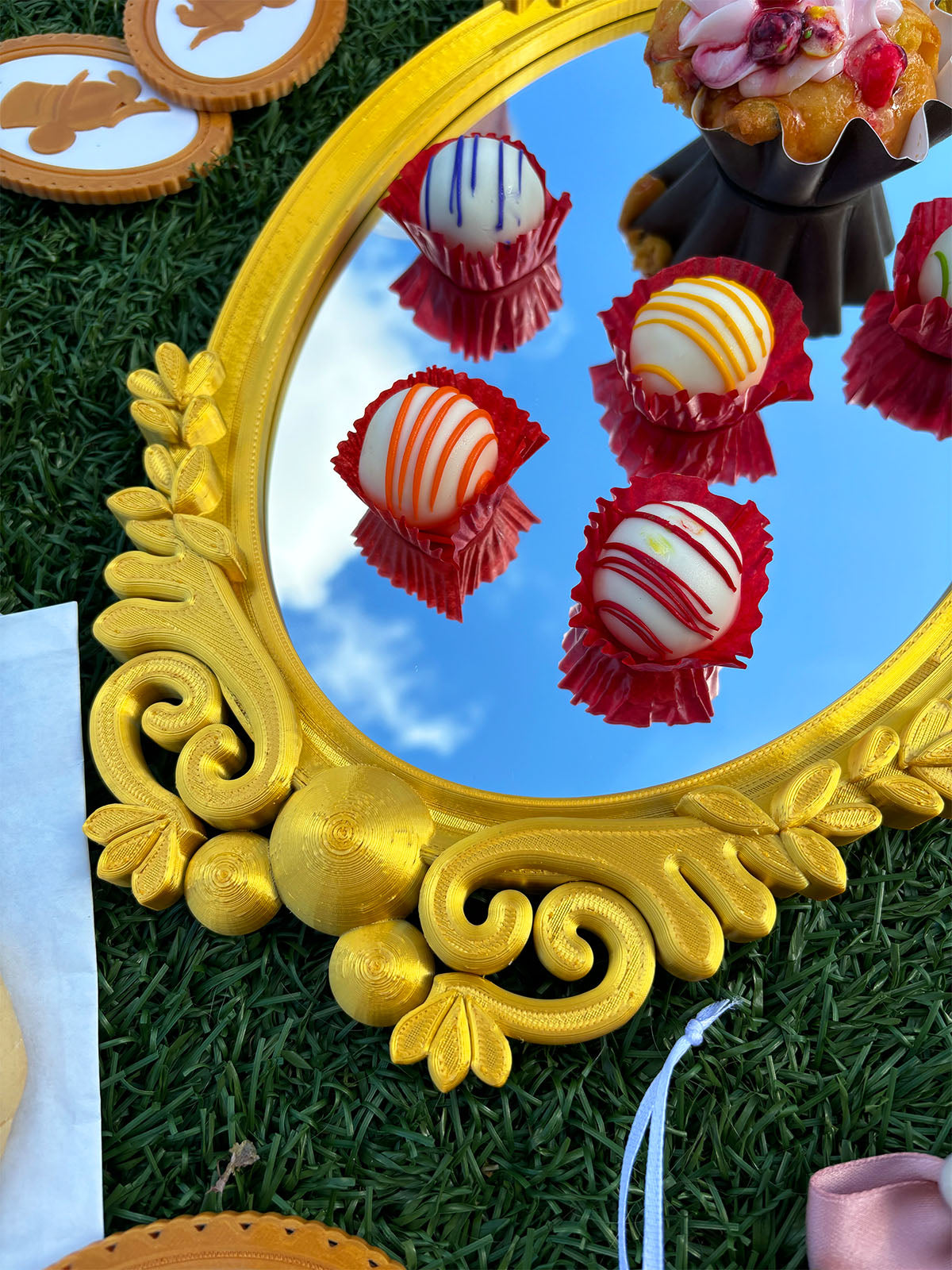 Magical Gilded Oval Mirror - CLEARANCE