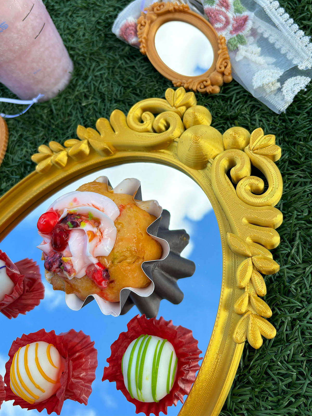 Magical Gilded Oval Mirror - CLEARANCE