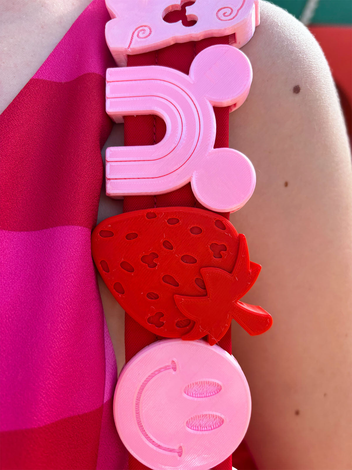 Strawberry Belt and Bag Charm