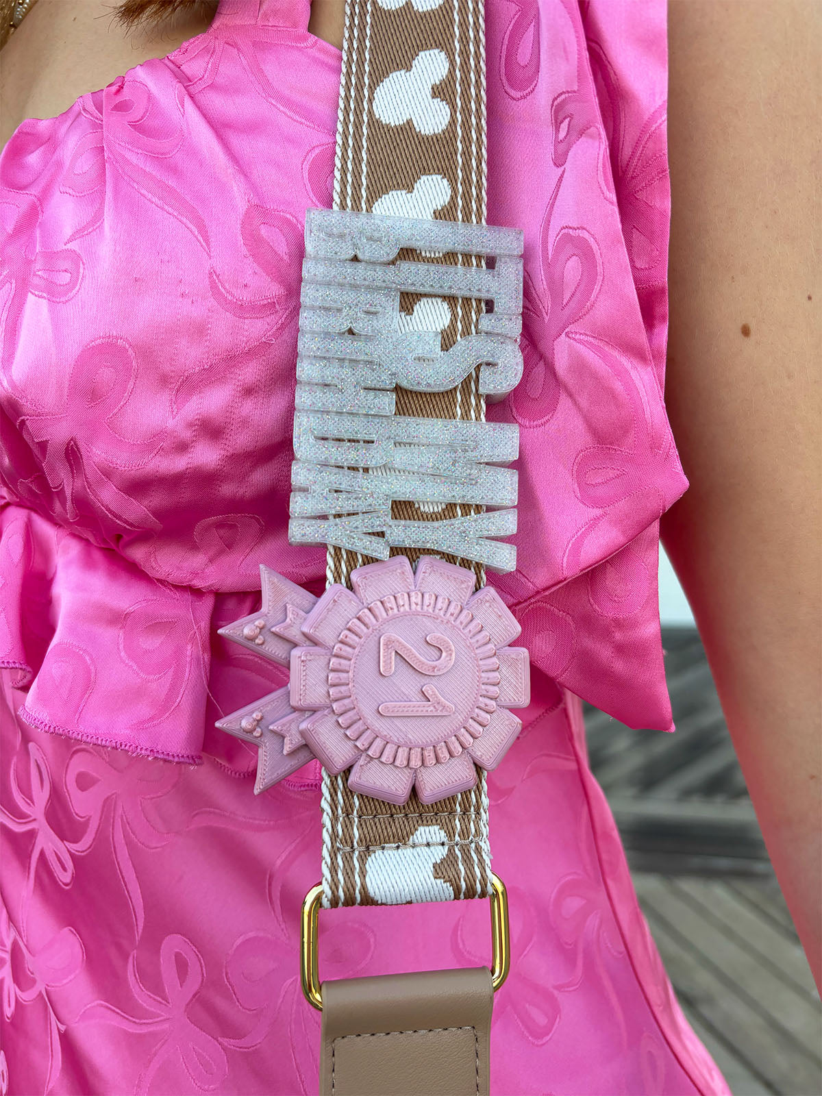 Ribbon Belt and Bag Charms - CUSTOMIZABLE