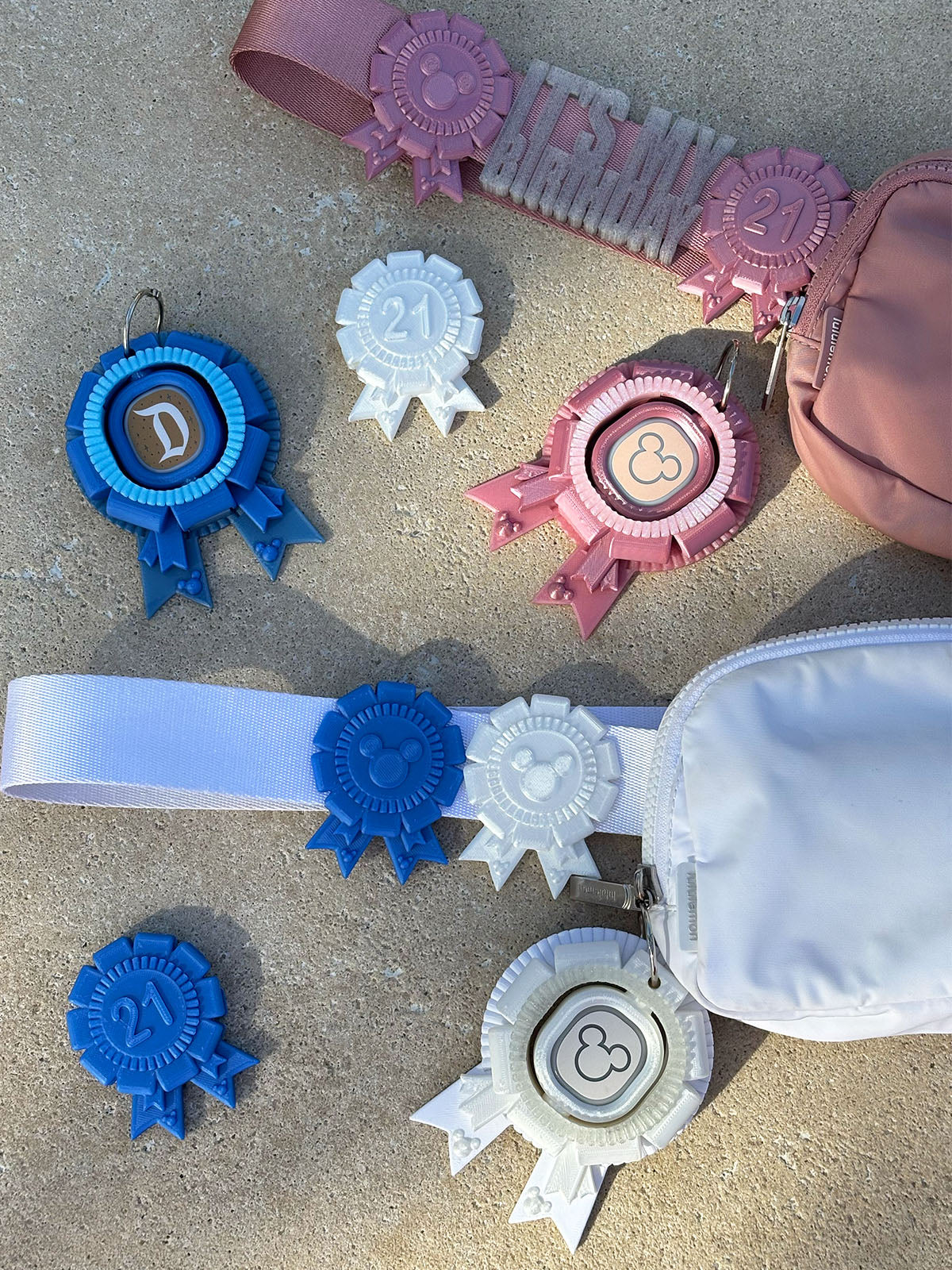 Ribbon Belt and Bag Charms - CUSTOMIZABLE