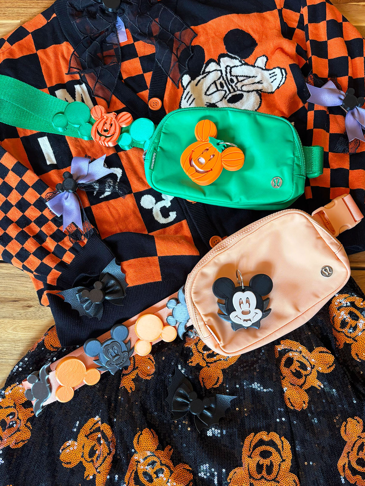 Blinky Pumpkin Mouse Belt and Bag Charm