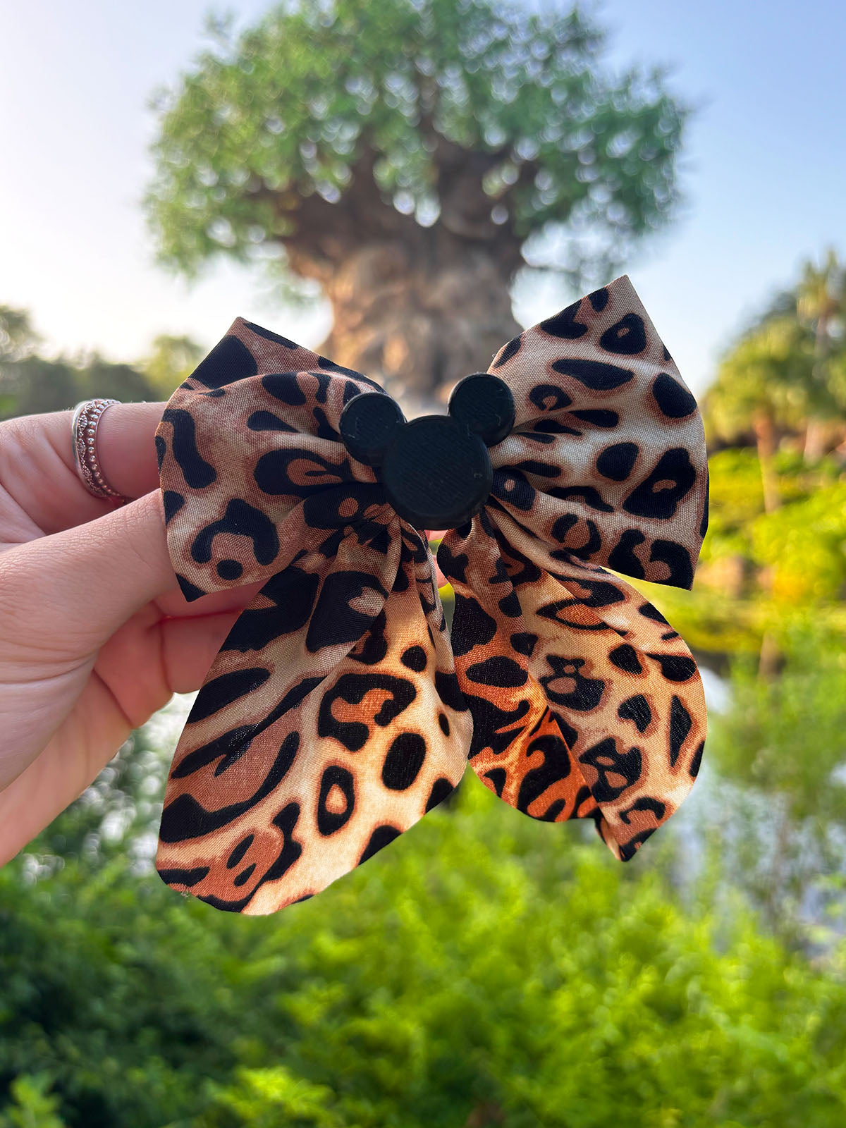 Animal Print Hair Bow