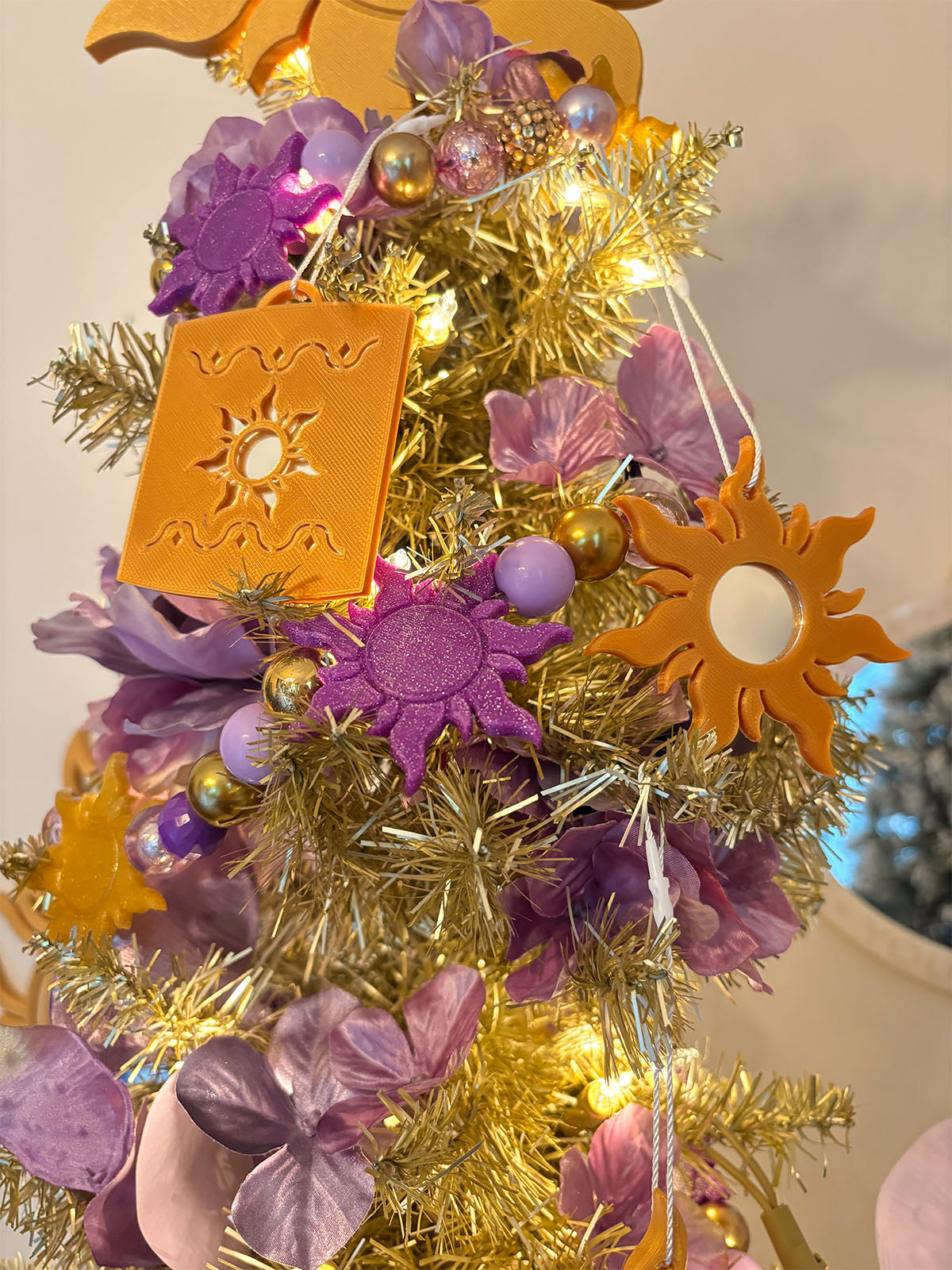 Lost Princess Sun and Lantern Mirror Ornaments