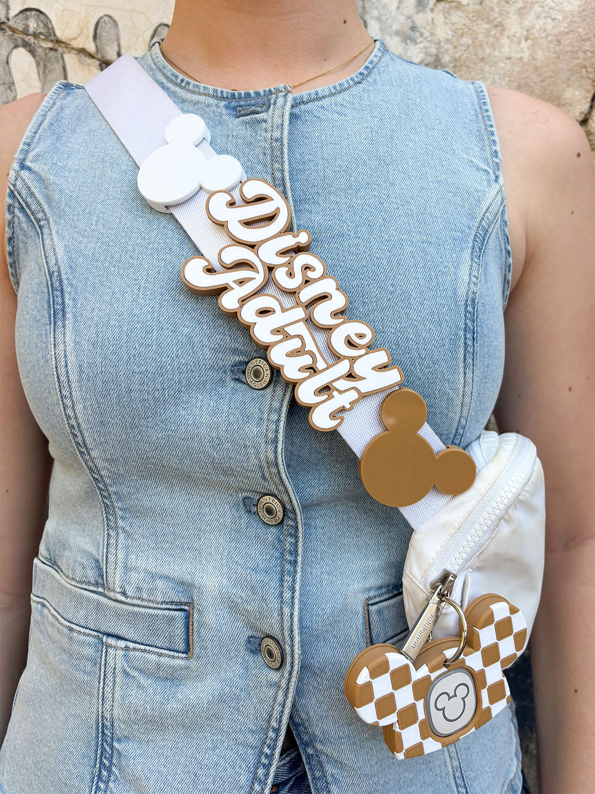 Mouse Head Belt and Bag Charm