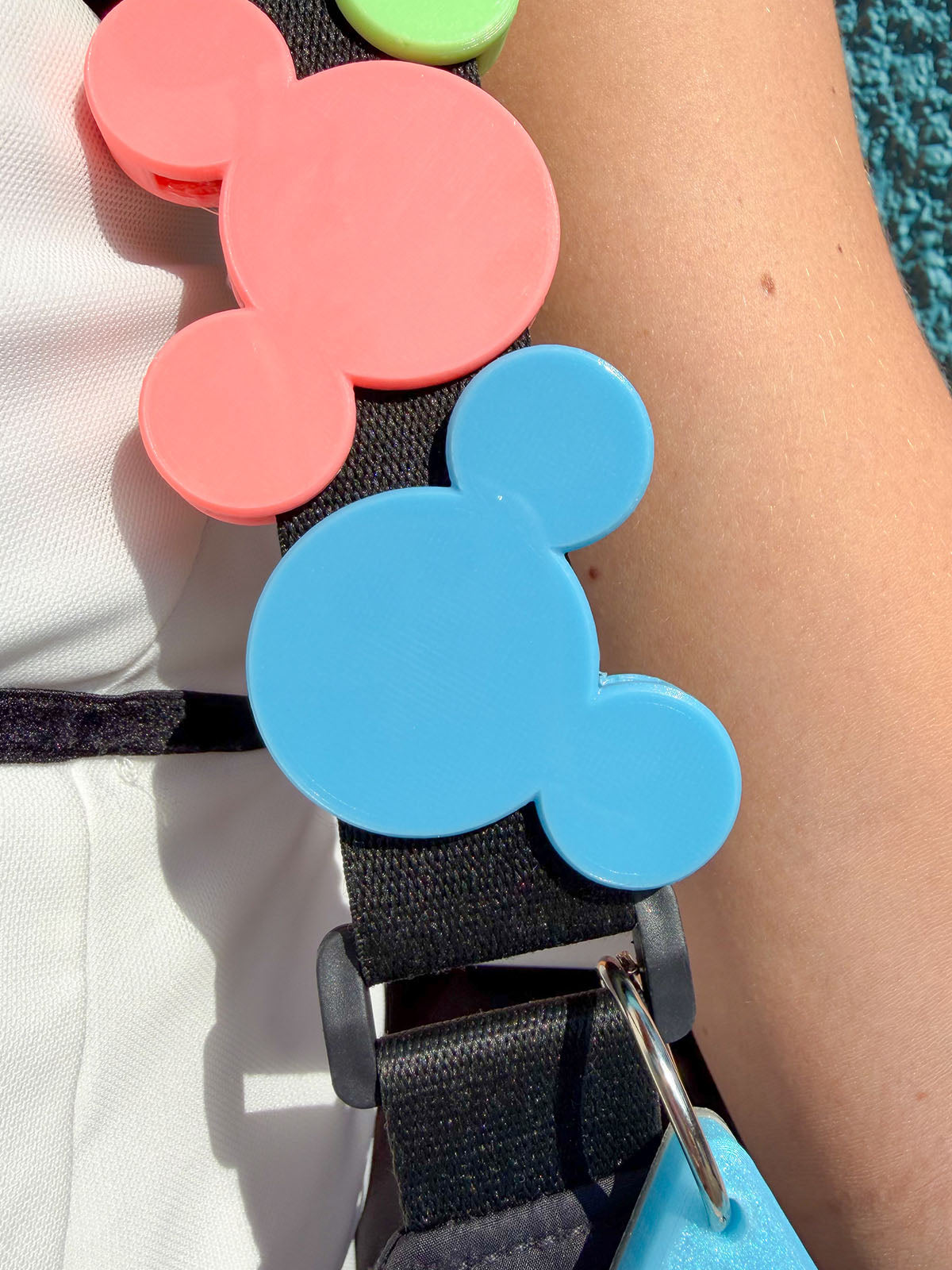 Glow in the Dark Mouse Belt and Bag Charm
