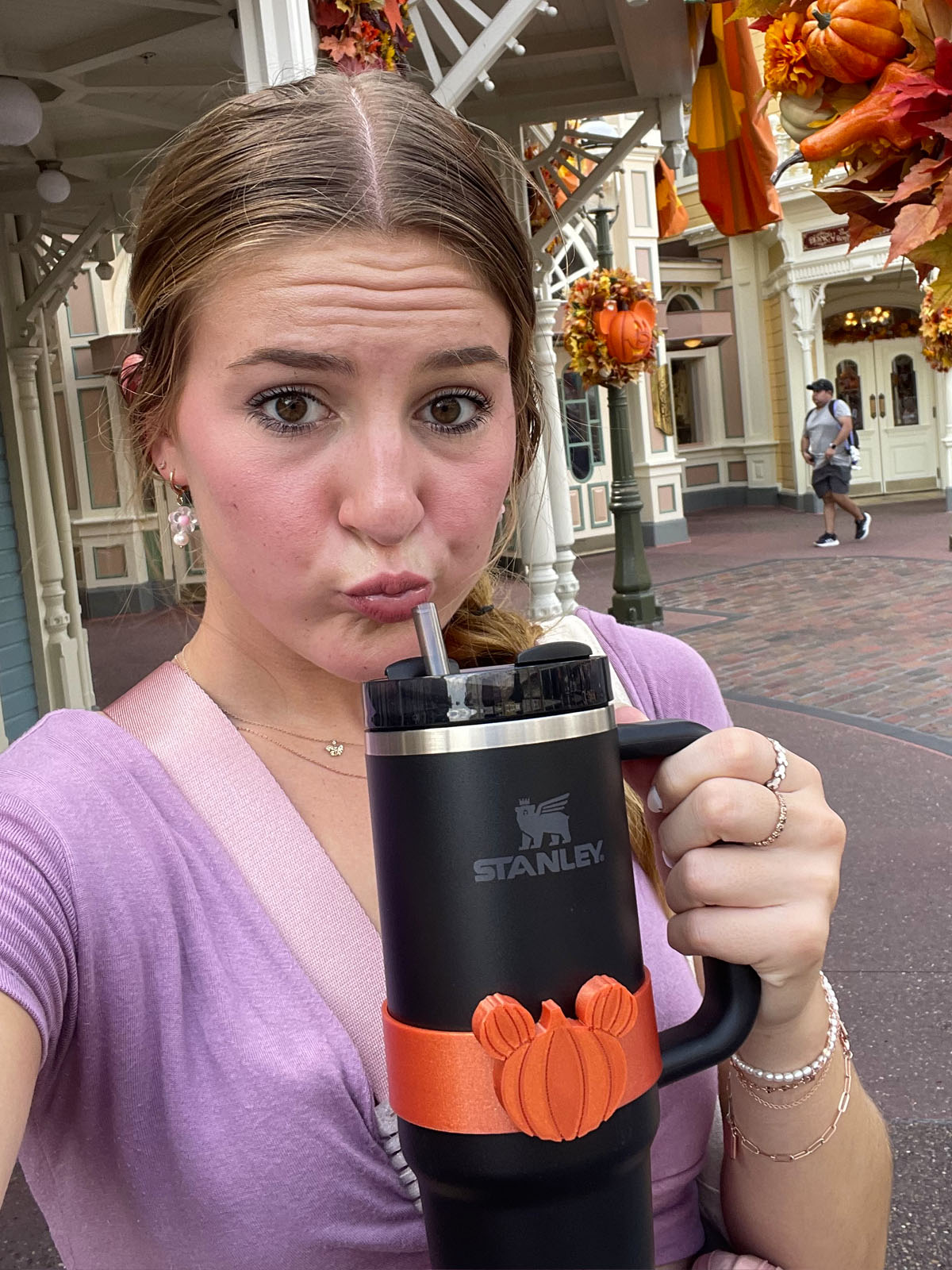 Pumpkin Mouse Character Band for Stanley Adventure Cup