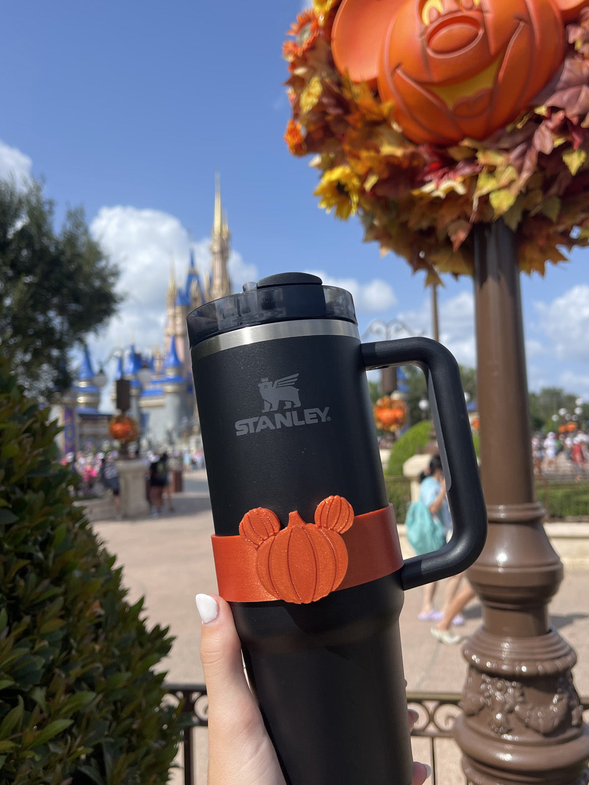 Pumpkin Mouse Character Band for Stanley Adventure Cup