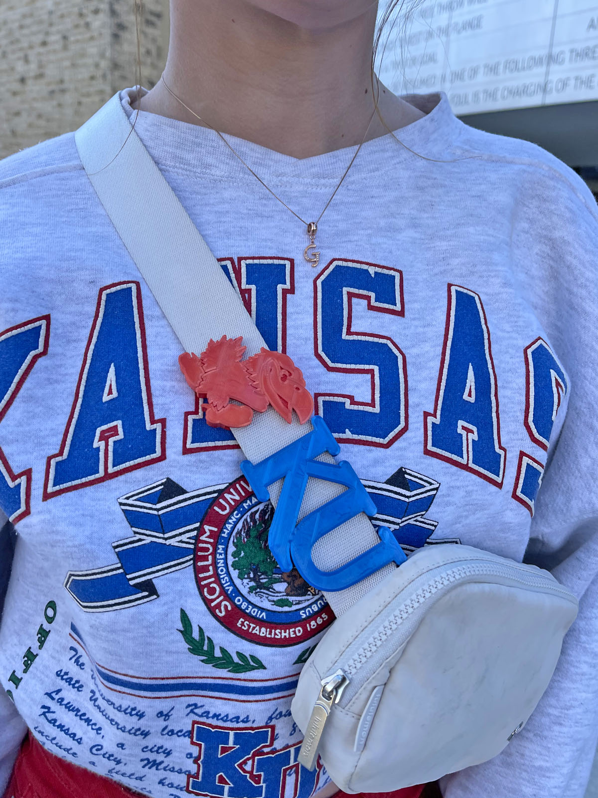 KU Collection Belt and Bag Charm