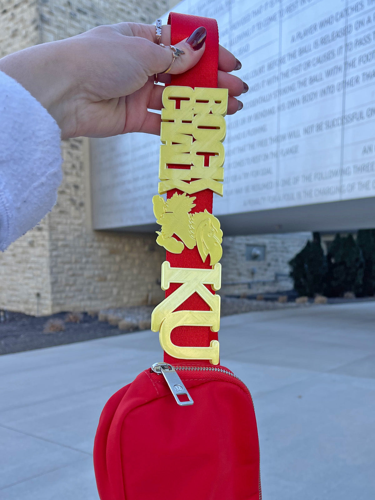 KU Collection Belt and Bag Charm