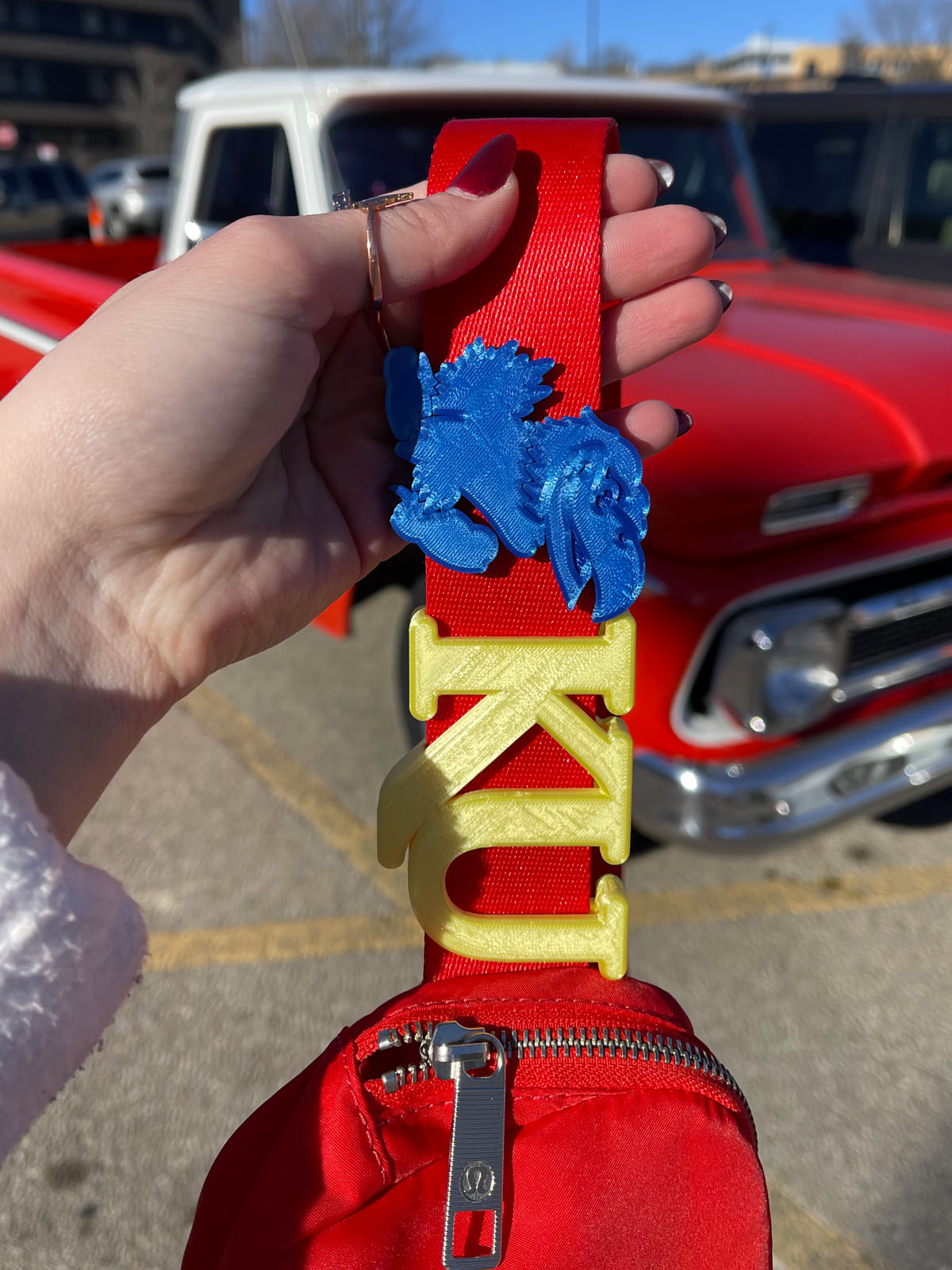 KU Collection Belt and Bag Charm